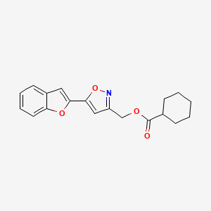 (5-(Benzofuran-2-yl)isoxazol-3-yl)methyl cyclohexanecarboxylate