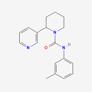 molecular formula C18H21N3O B2601524 2-(pyridin-3-yl)-N-(m-tolyl)piperidine-1-carboxamide CAS No. 398996-02-6
