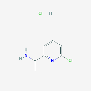 molecular formula C7H10Cl2N2 B2601527 1-(6-Chloropyridin-2-YL)ethan-1-amine hcl CAS No. 2177267-22-8