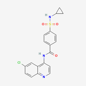 N-(6-chloroquinolin-4-yl)-4-(cyclopropylsulfamoyl)benzamide