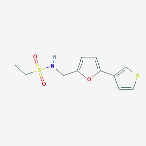 N-((5-(thiophen-3-yl)furan-2-yl)methyl)ethanesulfonamide
