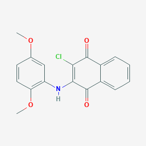 2-Chloro-3-(2,5-dimethoxyanilino)naphthoquinone