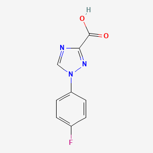 molecular formula C9H6FN3O2 B2601539 1-(4-Fluorophenyl)-1,2,4-triazole-3-carboxylic acid CAS No. 1552231-28-3