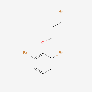 molecular formula C9H9Br3O B2601542 Benzene, 1,3-dibromo-2-(3-bromopropoxy)- CAS No. 206347-33-3