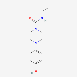 molecular formula C13H19N3O2 B2601544 N-乙基-4-(4-羟基苯基)哌嗪-1-甲酰胺 CAS No. 908095-21-6