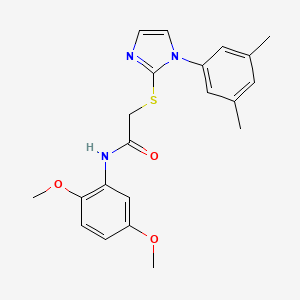 N-(2,5-dimethoxyphenyl)-2-((1-(3,5-dimethylphenyl)-1H-imidazol-2-yl)thio)acetamide