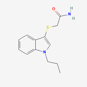 molecular formula C13H16N2OS B2601565 2-((1-propyl-1H-indol-3-yl)thio)acetamide CAS No. 851412-18-5