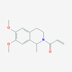 1-(6,7-Dimethoxy-1-methyl-3,4-dihydro-1H-isoquinolin-2-yl)prop-2-en-1-one