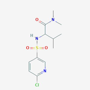 2-(6-chloropyridine-3-sulfonamido)-N,N,3-trimethylbutanamide