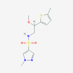 N-(2-methoxy-2-(5-methylthiophen-2-yl)ethyl)-1-methyl-1H-pyrazole-4-sulfonamide