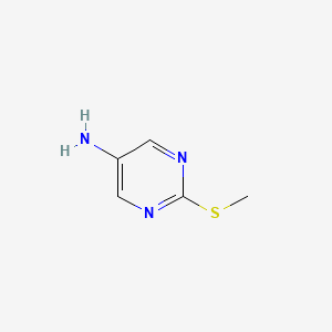 molecular formula C5H7N3S B2601615 5-氨基-2-(甲硫基)嘧啶 CAS No. 42382-46-7