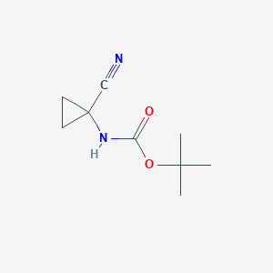 molecular formula C9H14N2O2 B2601635 (1-Cyano-cyclopropyl)-carbamic acid tert-butyl ester CAS No. 507264-68-8