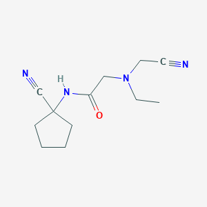 N-(1-cyanocyclopentyl)-2-[(cyanomethyl)(ethyl)amino]acetamide