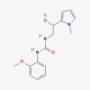 molecular formula C15H19N3O3 B2601657 1-(2-羟基-2-(1-甲基-1H-吡咯-2-基)乙基)-3-(2-甲氧苯基)脲 CAS No. 1396674-41-1