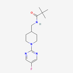 N-((1-(5-fluoropyrimidin-2-yl)piperidin-4-yl)methyl)pivalamide