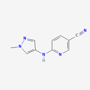 6-[(1-Methylpyrazol-4-yl)amino]pyridine-3-carbonitrile