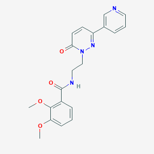 molecular formula C20H20N4O4 B2601673 2,3-dimethoxy-N-(2-(6-oxo-3-(pyridin-3-yl)pyridazin-1(6H)-yl)ethyl)benzamide CAS No. 1021062-51-0