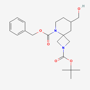 5-Benzyl 2-tert-butyl 8-(hydroxymethyl)-2,5-diazaspiro[3.5]nonane-2,5-dicarboxylate
