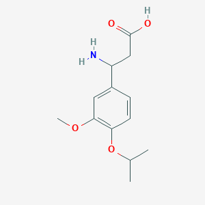 3-Amino-3-(4-isopropoxy-3-methoxyphenyl)propanoic acid