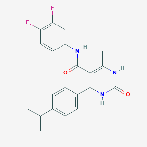 N-(3,4-difluorophenyl)-6-methyl-2-oxo-4-[4-(propan-2-yl)phenyl]-1,2,3,4-tetrahydropyrimidine-5-carboxamide