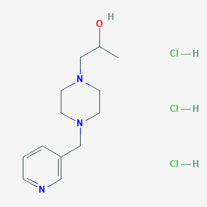 molecular formula C13H24Cl3N3O B2601701 1-(4-(吡啶-3-基甲基)哌嗪-1-基)丙烷-2-醇三盐酸盐 CAS No. 1396883-81-0