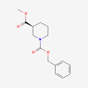 molecular formula C15H19NO4 B2601713 (S)-Methyl 1-cbz-piperidine-3-carboxylate CAS No. 88466-73-3