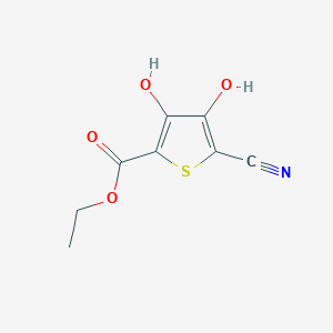 3,4-Dihydroxy-5-cyano-2-ethoxycarbonyl-thiophene