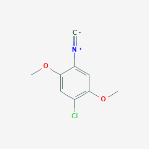 molecular formula C9H8ClNO2 B2601739 1-Chloro-4-isocyano-2,5-dimethoxybenzene CAS No. 1984-22-1