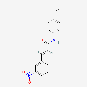 (2E)-N-(4-ethylphenyl)-3-(3-nitrophenyl)prop-2-enamide