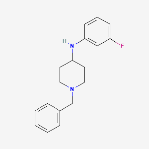 molecular formula C18H21FN2 B2601749 1-benzyl-N-(3-fluorophenyl)piperidin-4-amine CAS No. 131587-28-5