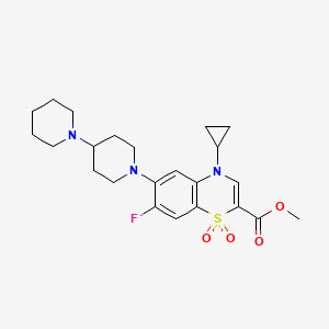 molecular formula C23H30FN3O4S B2601764 N-环丙基-1-(6-{[2-(2,3-二氢-1,4-苯并二噁杂环-6-氨基)-2-氧代乙基]硫代}哒嗪-3-基)哌啶-3-甲酰胺 CAS No. 1116041-65-6
