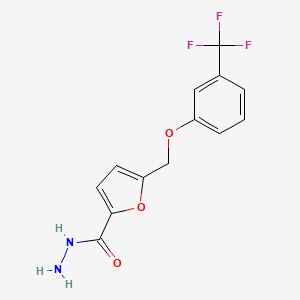 5-{[3-(Trifluoromethyl)phenoxy]methyl}furan-2-carbohydrazide