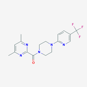 (4,6-Dimethylpyrimidin-2-yl)-[4-[5-(trifluoromethyl)pyridin-2-yl]piperazin-1-yl]methanone