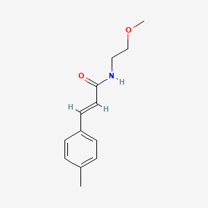 molecular formula C13H17NO2 B2601785 (2E)-N-(2-methoxyethyl)-3-(4-methylphenyl)prop-2-enamide CAS No. 324562-48-3
