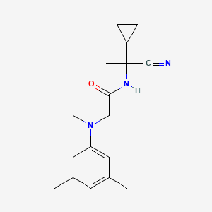 molecular formula C17H23N3O B2601786 N-(1-cyano-1-cyclopropylethyl)-2-[(3,5-dimethylphenyl)(methyl)amino]acetamide CAS No. 1333739-40-4