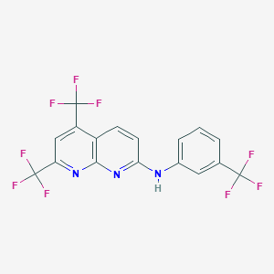 5,7-bis(trifluoromethyl)-N-[3-(trifluoromethyl)phenyl][1,8]naphthyridin-2-amine
