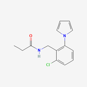 N-[2-chloro-6-(1H-pyrrol-1-yl)benzyl]propanamide
