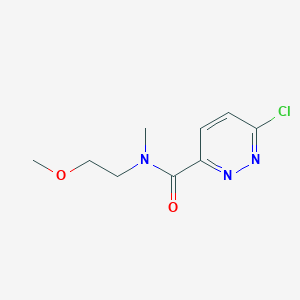 molecular formula C9H12ClN3O2 B2601827 6-chloro-N-(2-methoxyethyl)-N-methylpyridazine-3-carboxamide CAS No. 1178262-71-9