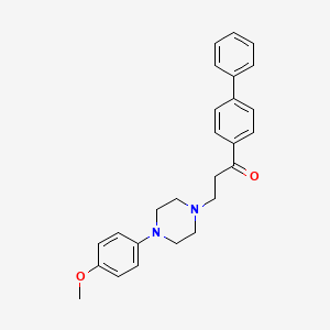 1-[1,1'-Biphenyl]-4-yl-3-[4-(4-methoxyphenyl)piperazino]-1-propanone