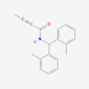 molecular formula C19H19NO B2601843 N-[Bis(2-methylphenyl)methyl]but-2-ynamide CAS No. 2411312-27-9