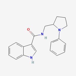 N-((1-phenylpyrrolidin-2-yl)methyl)-1H-indole-3-carboxamide