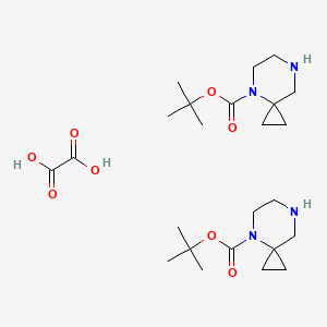 molecular formula C24H42N4O8 B2601845 Oxalic acid; bis(tert-butyl 4,7-diazaspiro[2.5]octane-4-carboxylate) CAS No. 2173992-48-6