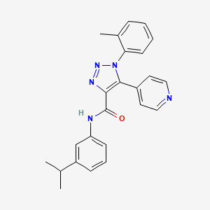 N-(3-isopropylphenyl)-1-(2-methylphenyl)-5-pyridin-4-yl-1H-1,2,3-triazole-4-carboxamide