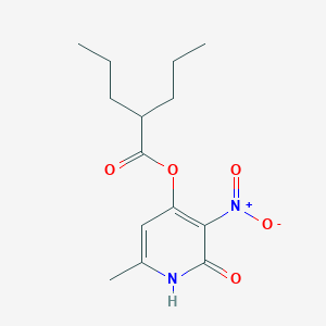 (6-methyl-3-nitro-2-oxo-1H-pyridin-4-yl) 2-propylpentanoate