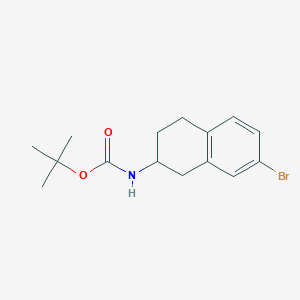 molecular formula C15H20BrNO2 B2601867 tert-butyl N-(7-bromotetralin-2-yl)carbamate CAS No. 1364165-70-7