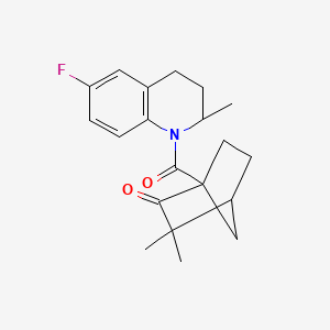 (1S,4R)-1-(6-fluoro-2-methyl-1,2,3,4-tetrahydroquinoline-1-carbonyl)-3,3-dimethylbicyclo[2.2.1]heptan-2-one