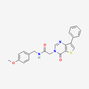 N-(4-methoxybenzyl)-2-(4-oxo-7-phenylthieno[3,2-d]pyrimidin-3(4H)-yl)acetamide