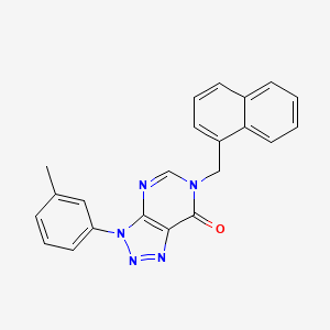 3-(3-Methylphenyl)-6-(naphthalen-1-ylmethyl)triazolo[4,5-d]pyrimidin-7-one