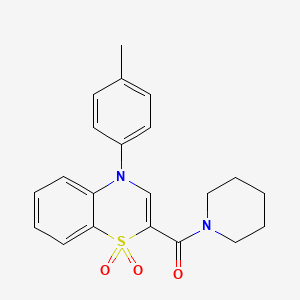 molecular formula C21H22N2O3S B2601886 N-(2-chlorobenzyl)-2-(2-pyrrolidin-1-ylpyridin-4-yl)-1,3-thiazole-4-carboxamide CAS No. 1226453-84-4