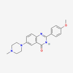 molecular formula C20H22N4O2 B2601896 2-(4-methoxyphenyl)-6-(4-methylpiperazino)-4(3H)-quinazolinone CAS No. 860788-39-2